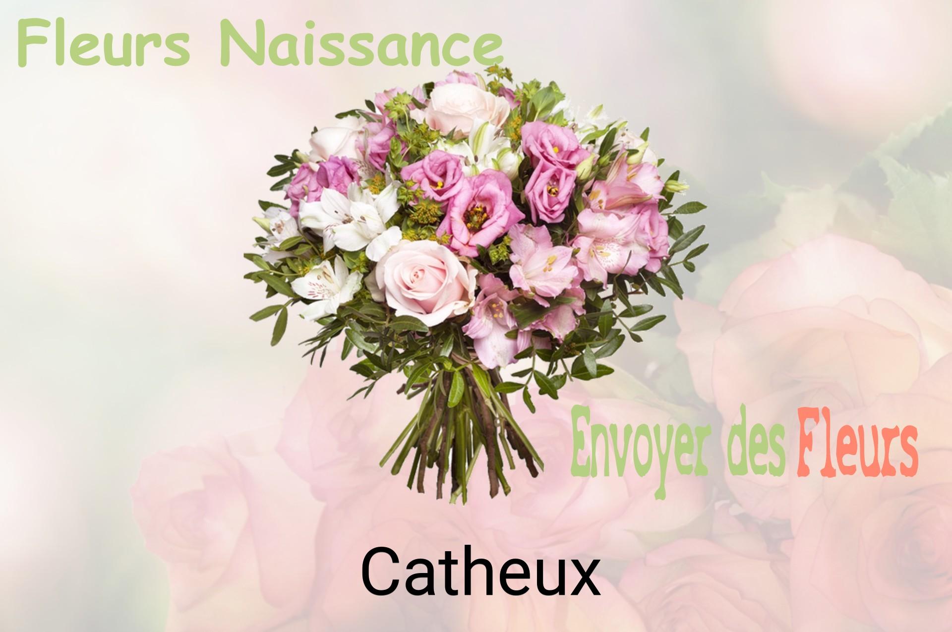 Bouquet de fleurs de naissance livré à Catheux